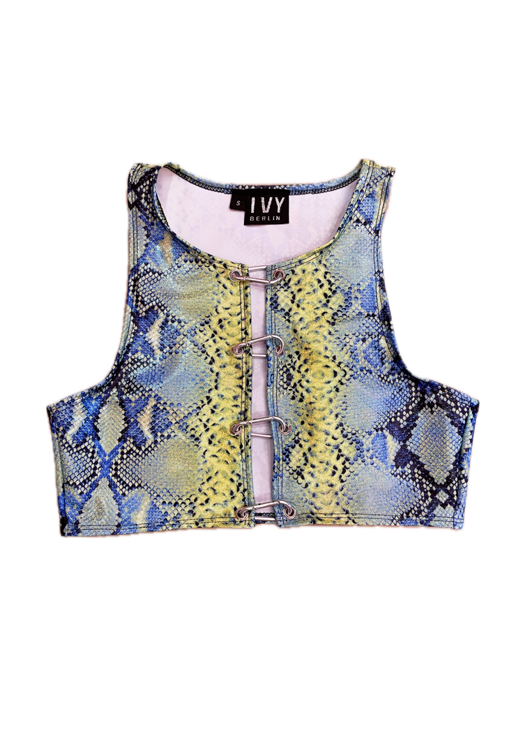 Mila Crop Top - Snake Skin