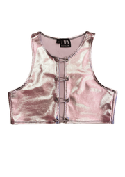 Mila Crop Top - Chrome